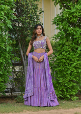 Jamuni Bageecha Pearl Lehenga Set