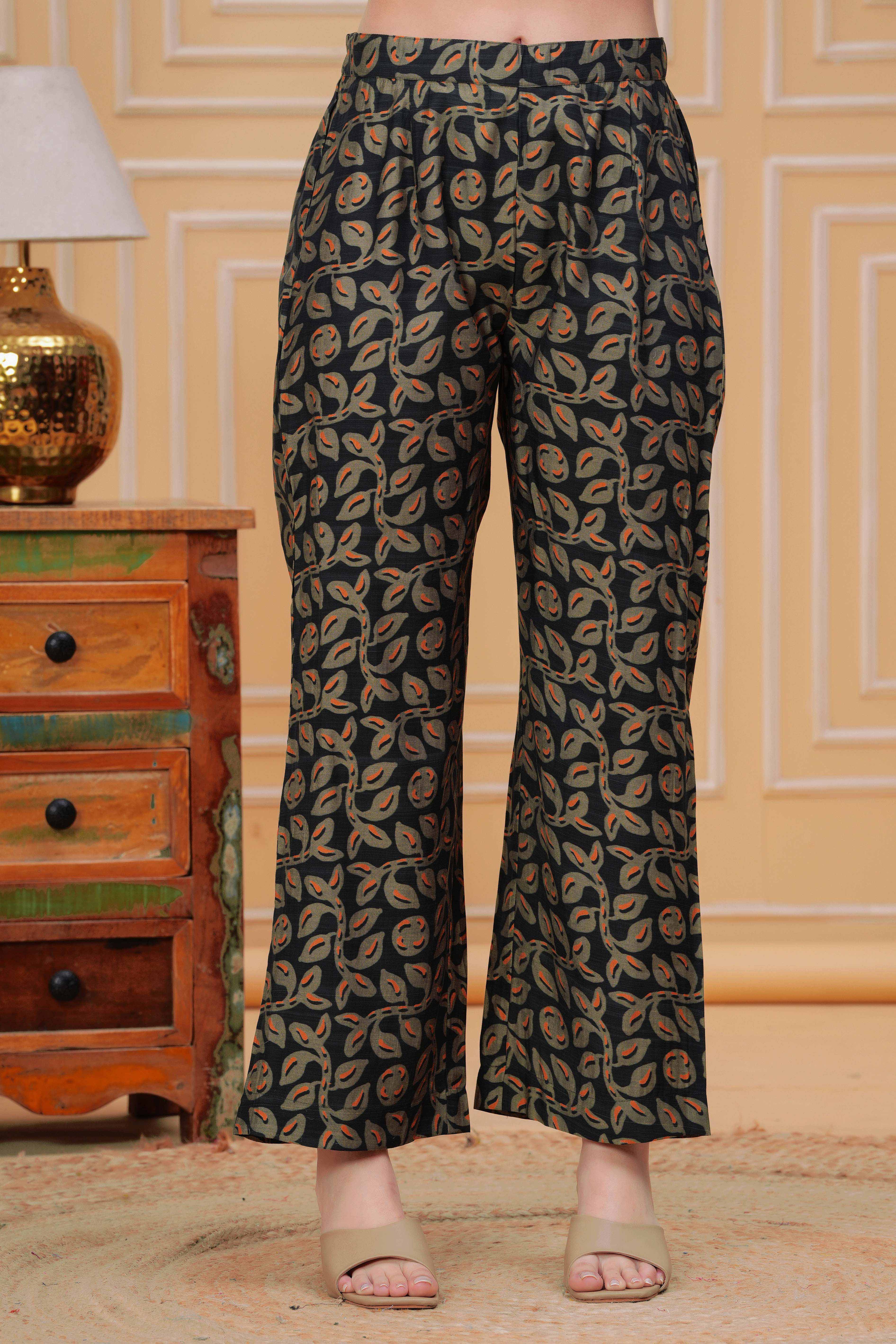 Green Kala Khatta Hand Embroidered Assymetrical Kurta Set