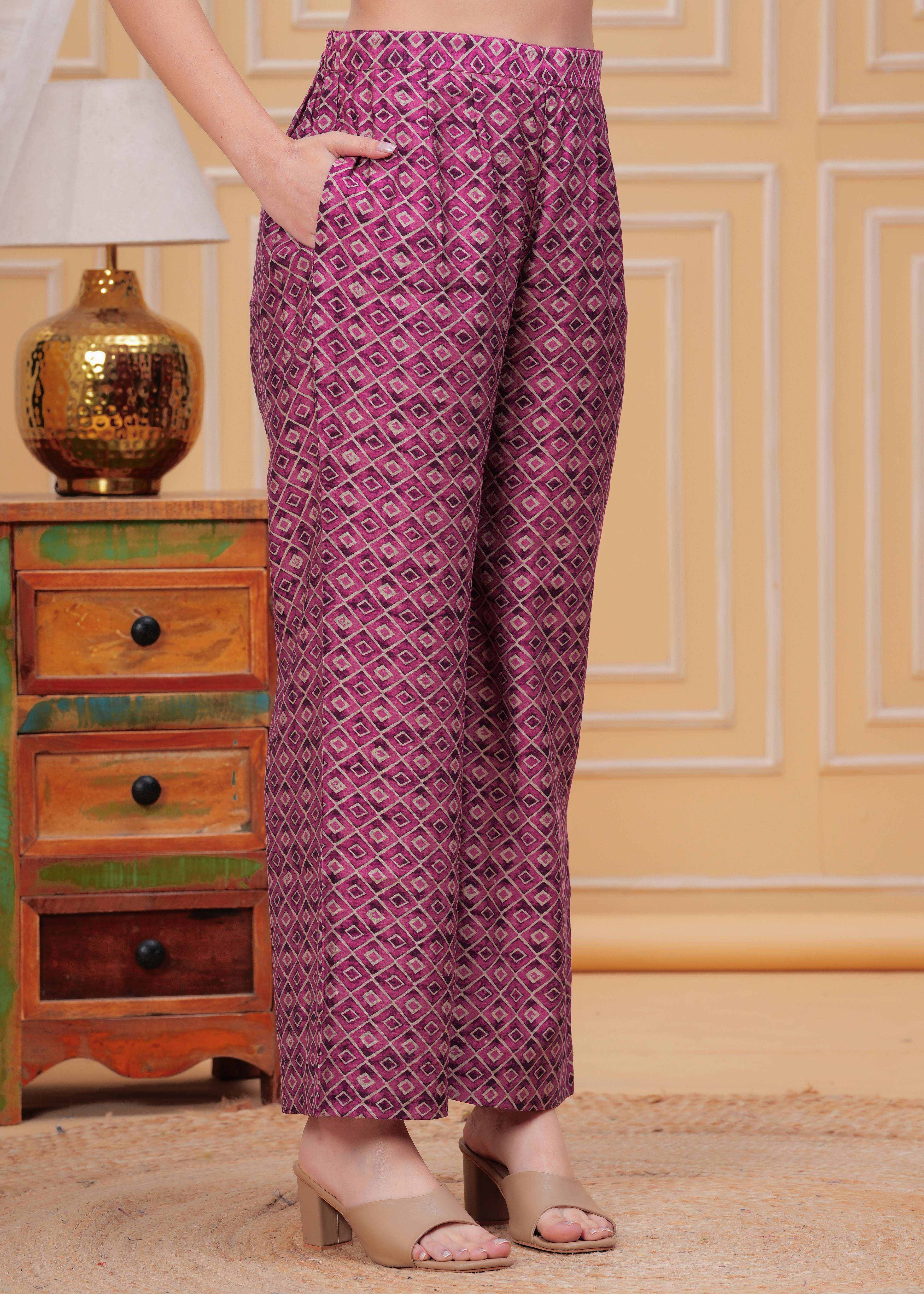 Wine Zari Embroidered Asymmetrical Kurta Set