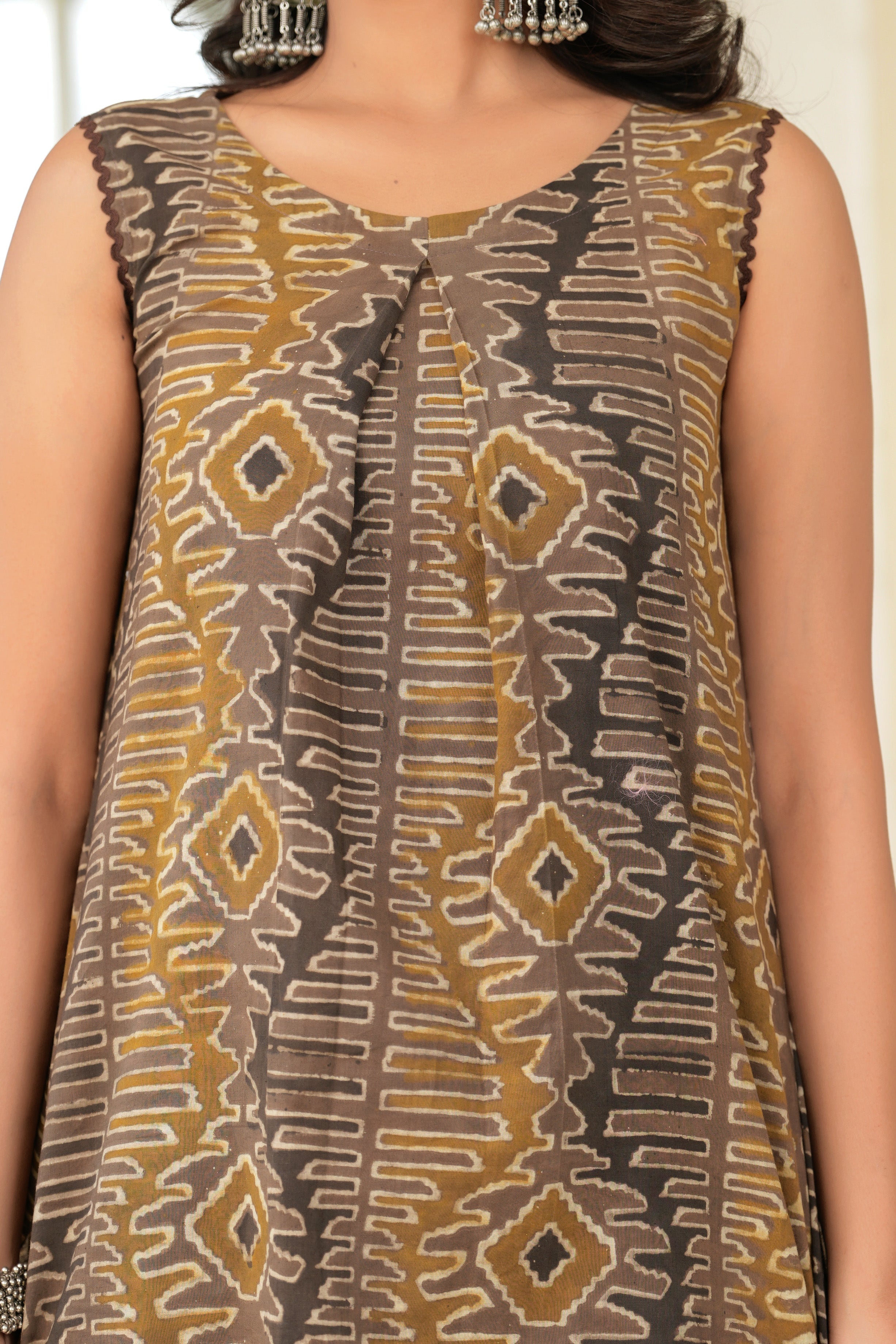 Multi Vanaspati Print A-Line Co-ord Set