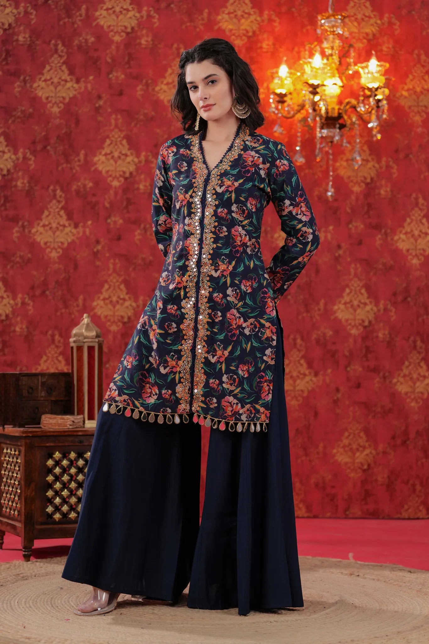 Raat Rani Hand Embellished Sharara Set