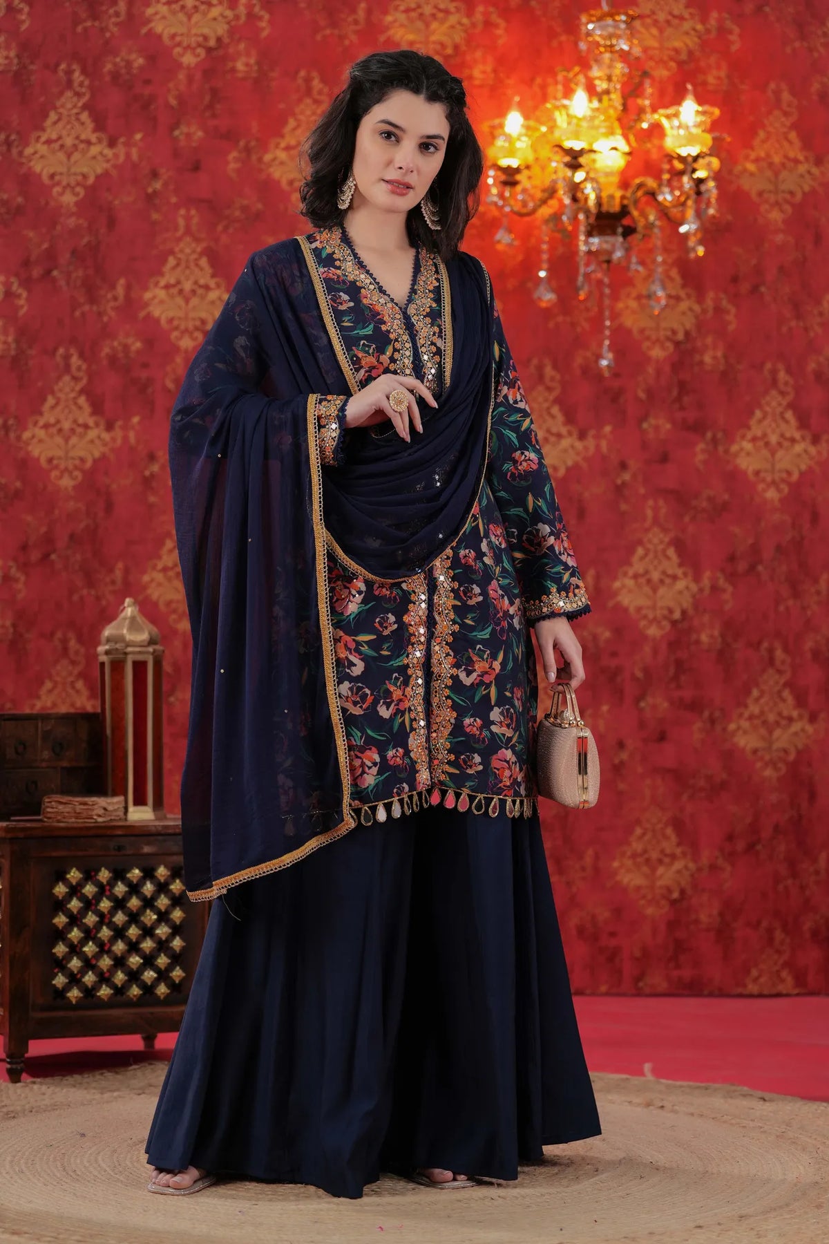 Raat Rani Hand Embellished Sharara Set