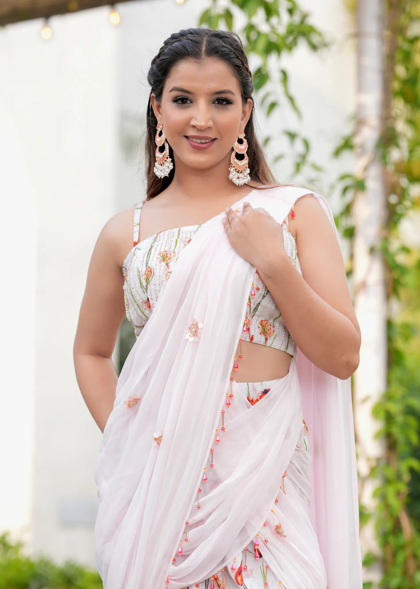 Mogra Bling Pre Draped Saree